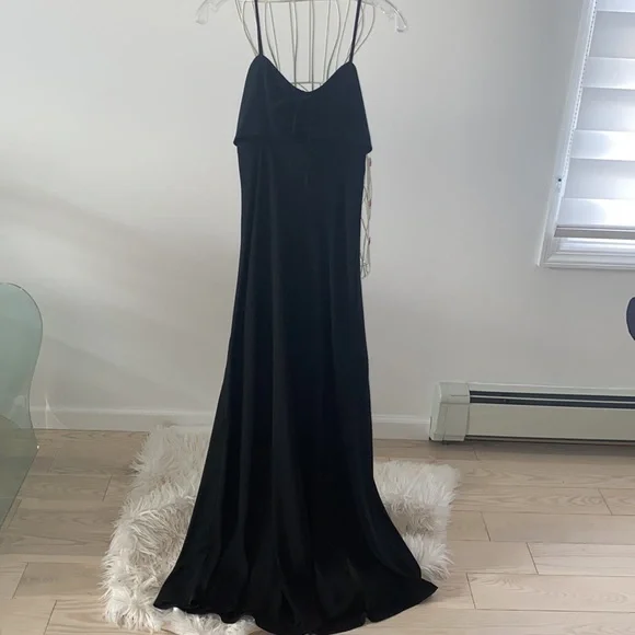 EXPRESS Black CUT-OUT Maxi Dress - Picture 4 of 12